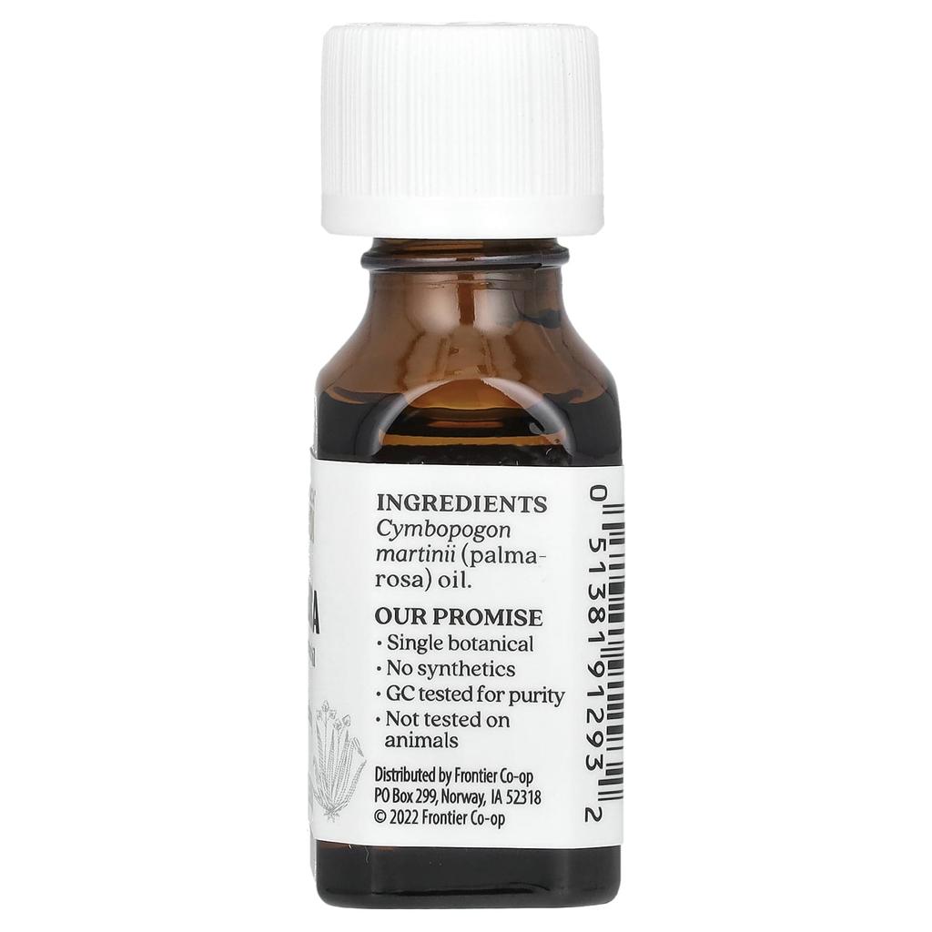 Aura Cacia Pure Essential Oil, Palmarosa, 0.5 Fl Oz (15 Ml)