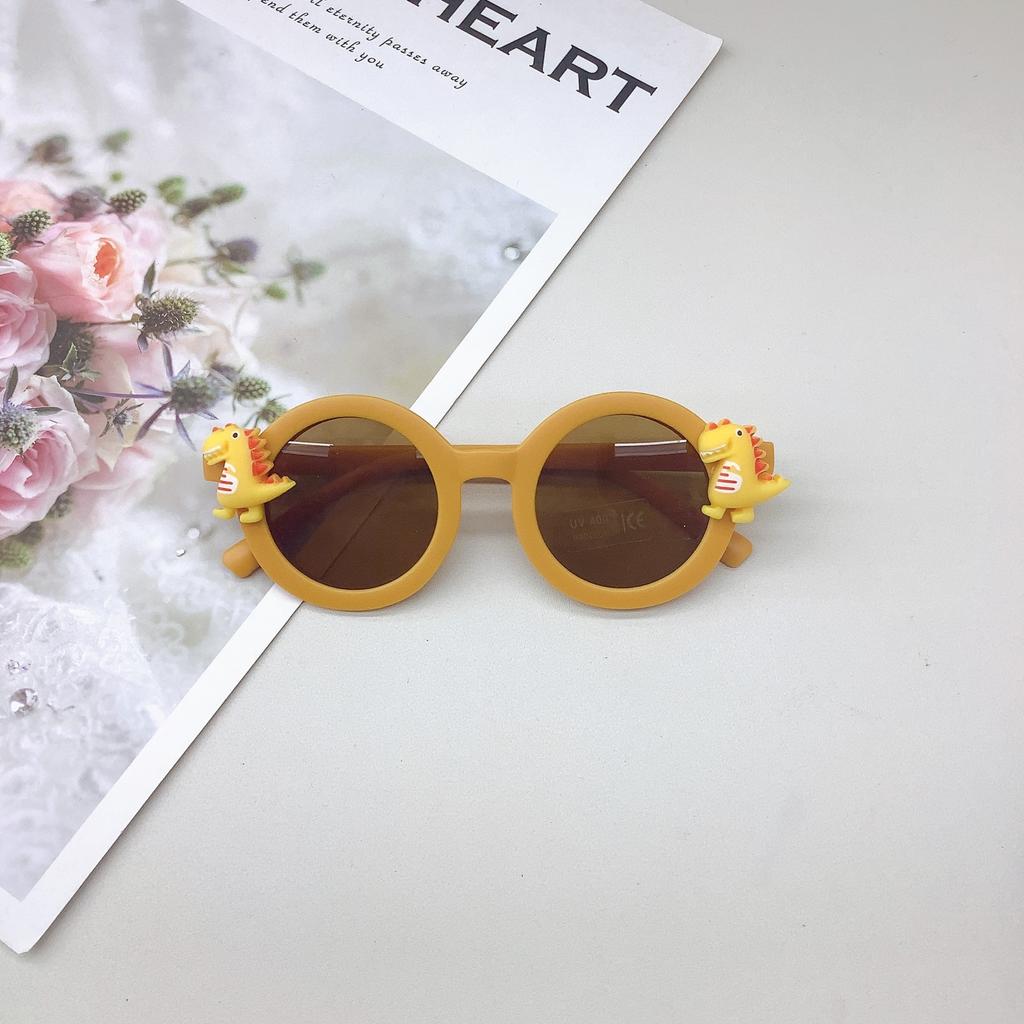 Модные круглые детские очки, аксессуары для медведей, милые детские солнцезащитные очки-тенты, солнцезащитные очки