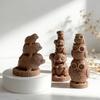 Антипригарная силиконовая форма для stacking animals, форма для ароматической свечи, инструмент для изготовления настольных украшений, для поделок, легко моется