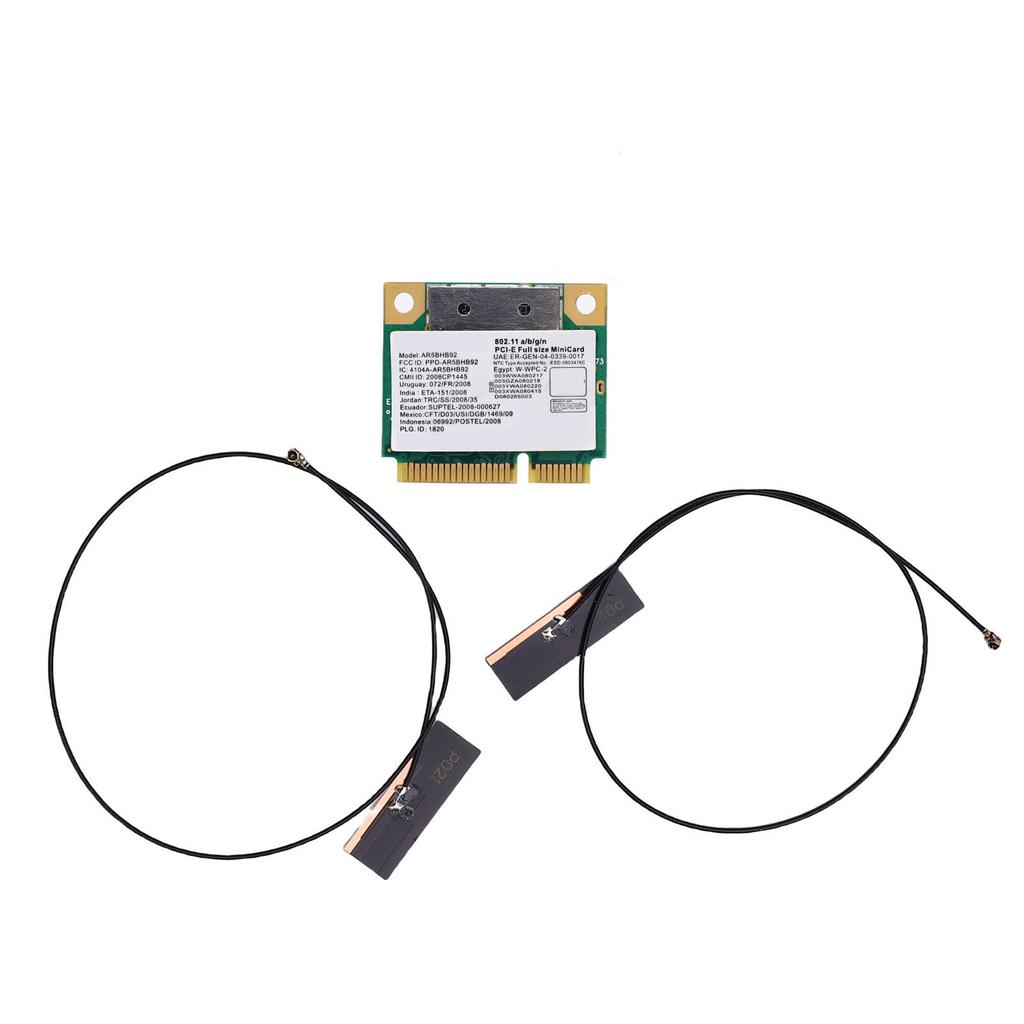 AR5BXB92 AR9280 2.4GHz 5GHz Dual Band PCIE WiFi Card PCI Express Laptop Network Card 300Mbps High Speed for Win for