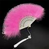 Dark Lolita Lace Feather Fan - Wedding Robe Accessory