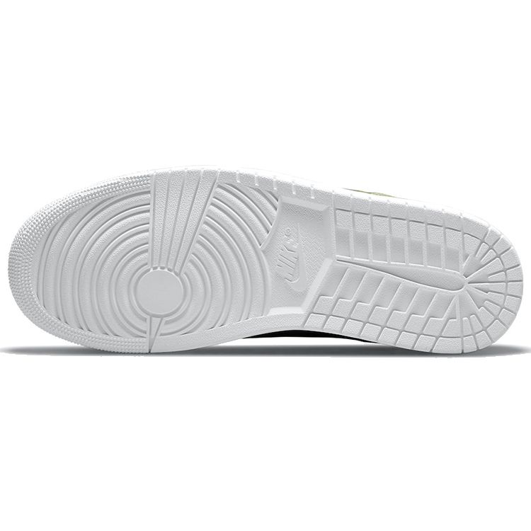 Кроссовки унисекс Air Jordan 1 Center Court Oil Green Белые Черные DJ2756-300