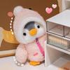 Милая плюшевая игрушка пингвин, утешающая кукла для сна, пушистый пингвин в одежде, шапках, подушках в виде животных, подарок на день рождения