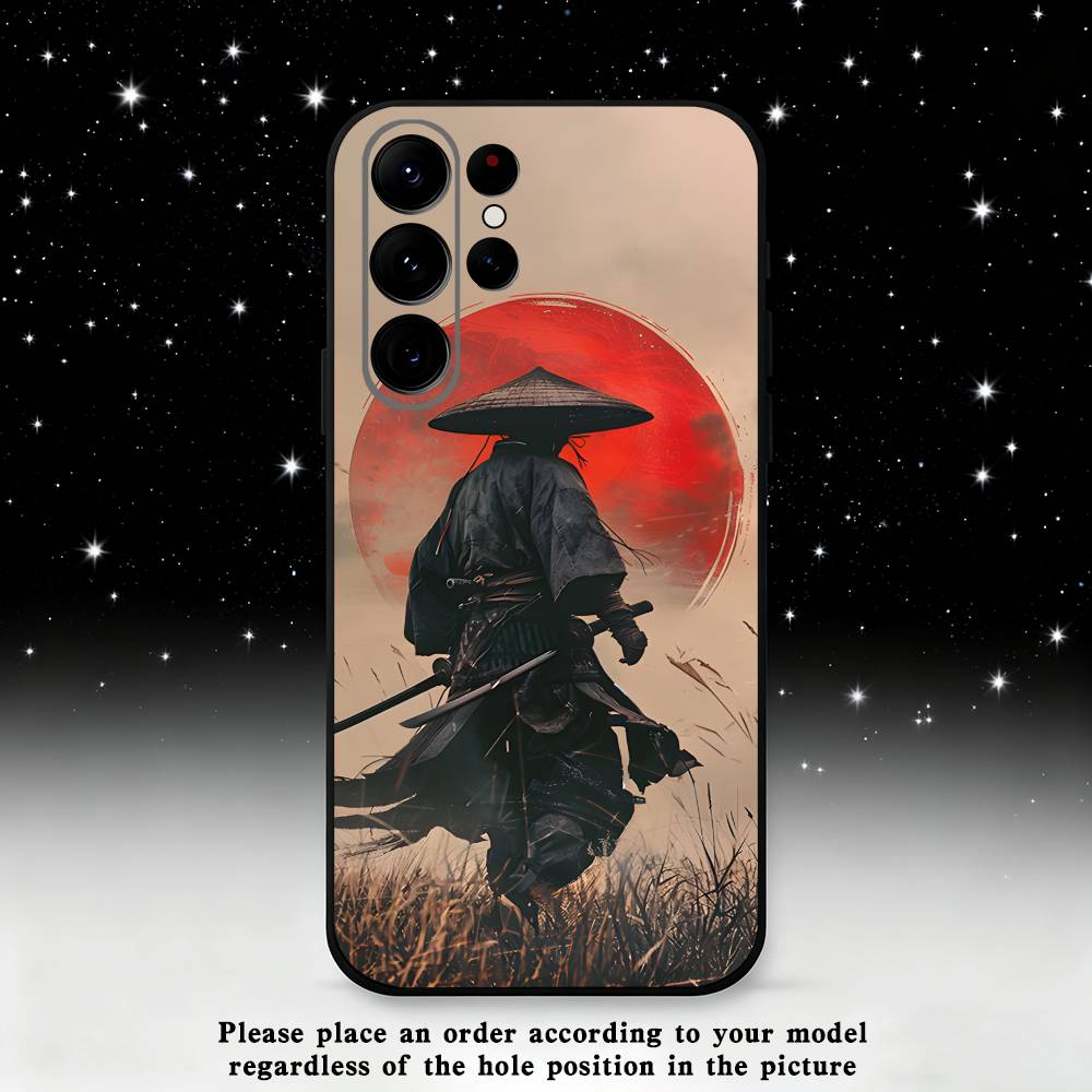 Japan Samurai  Phone Case For Samsung S25,S24,S21,S22,S23,S30,Ultra,S20,Plus,Fe,Lite,Note,10 Black Soft Shell