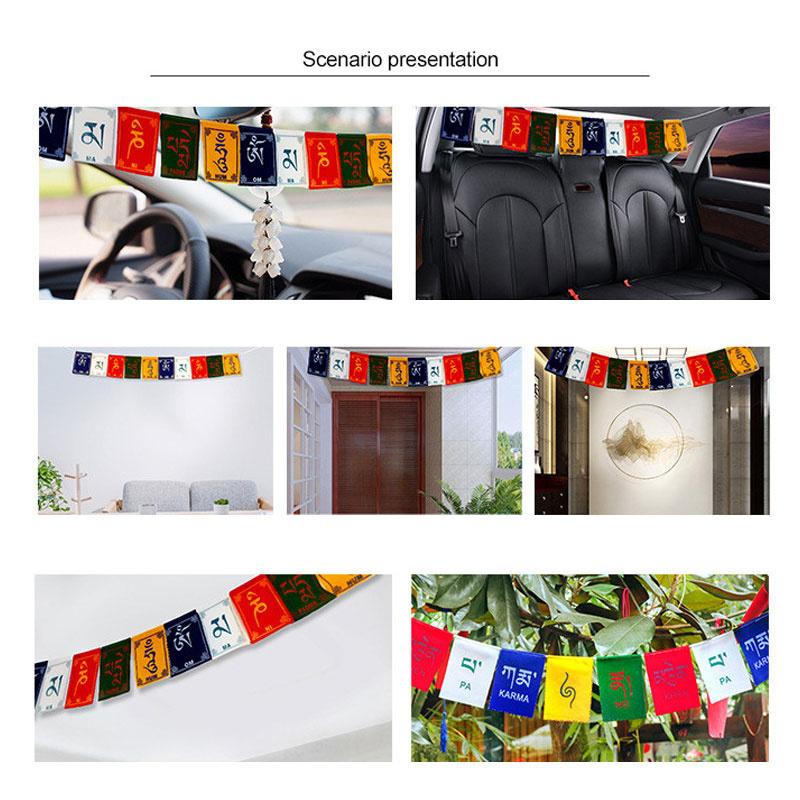 10 шт./шнур Мини Красочные Молитвенные Флаги Ветер Лошадь Флаг Буддийская Церемония Флаг