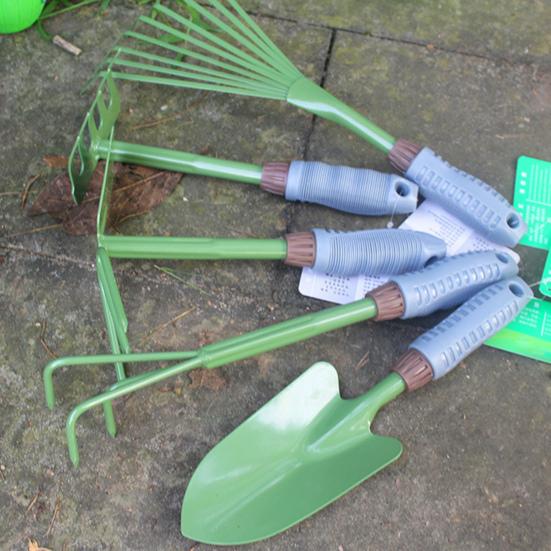Грабли для садовых листьев, металлический ручной совок, мотыга двойного назначения с эргономичной ручкой, садовый инструмент для рыхления почвы на газоне и копания
