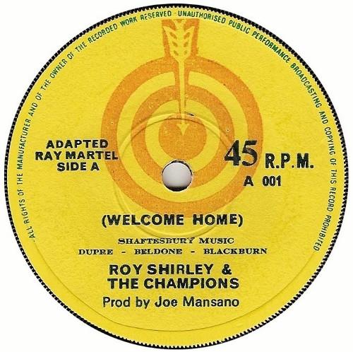 7-дюймовая пластинка ROY SHIRLEY THE CHAMPIONS Welcome Home A001 Arrow 1974 Великобритания Регги Ска Даб Б/у