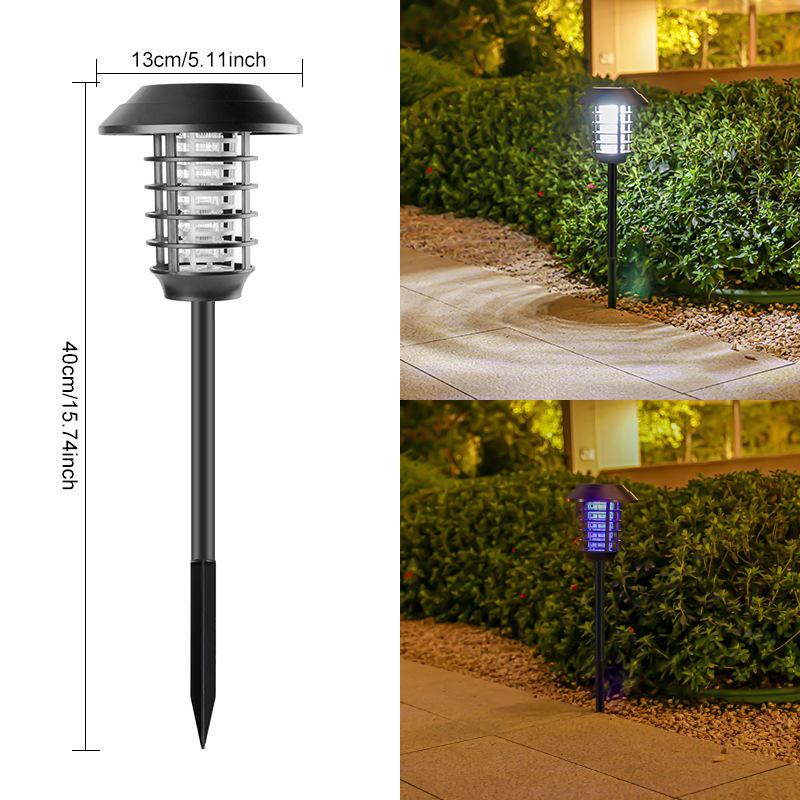 Waterproof Solar Electric Mosquito Killer Lamp for Outdoor Garden Use