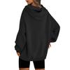 Women Hoodies Drawstring Pullover Fleece Sweatshirts Oversized Long Sleeve Hooded Top with Front Pocket