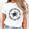(Premium T-shirt)Hot Protect The Ocean Protect Our Future Funny Summer Women T-Shirt Harajuku Print Fashion Short Sleeve Tops