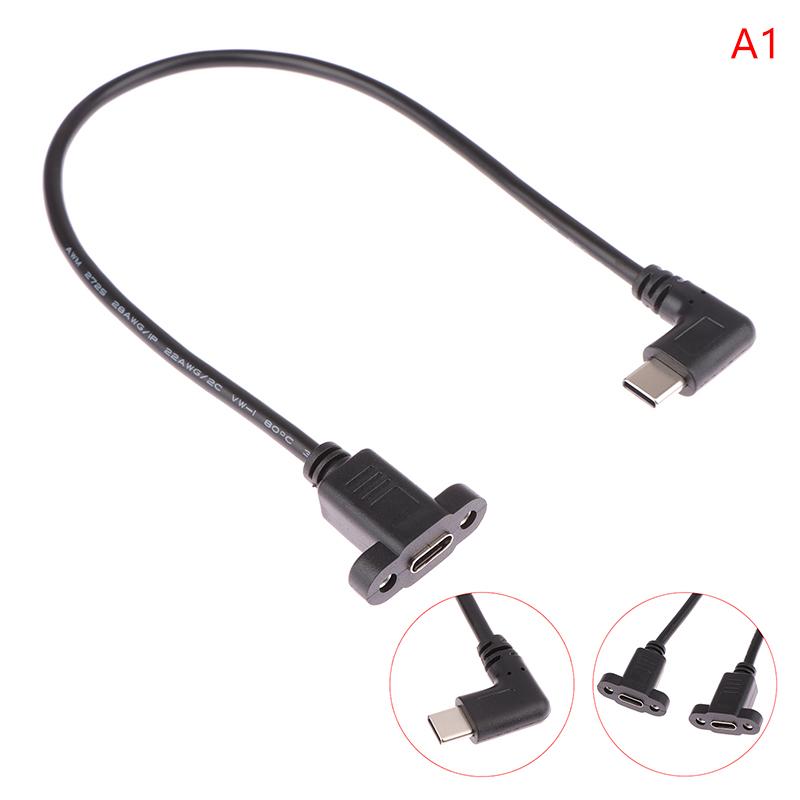 USB 3.1 Type C Micro Usb2.0 With Panel Mount Screw Extension Cable Cord USB C Male To Female Extending Wire Extender Data Cord