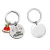 1PC Fashion Santa Claus Handbag Pendants Xmas Tree Cartoon Bell Metal Keyring Christmas Keychain