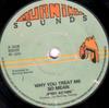 7-дюймовая пластинка JERRY ADAMS Why You Treat Me So Mean BS033 Burning Sounds UK Reggae Ska Dub Б/у