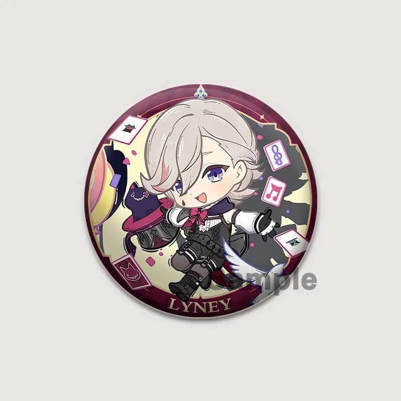 32/44/58mm Super Popular Game Anime Genshin Impact Badge Cartoon Style Brooches On Backpack Clothes Handmade Round Pins for Jewelry