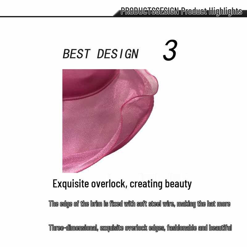 Женская винтажная шляпа от солнца с широкими полями и цветами из органзы