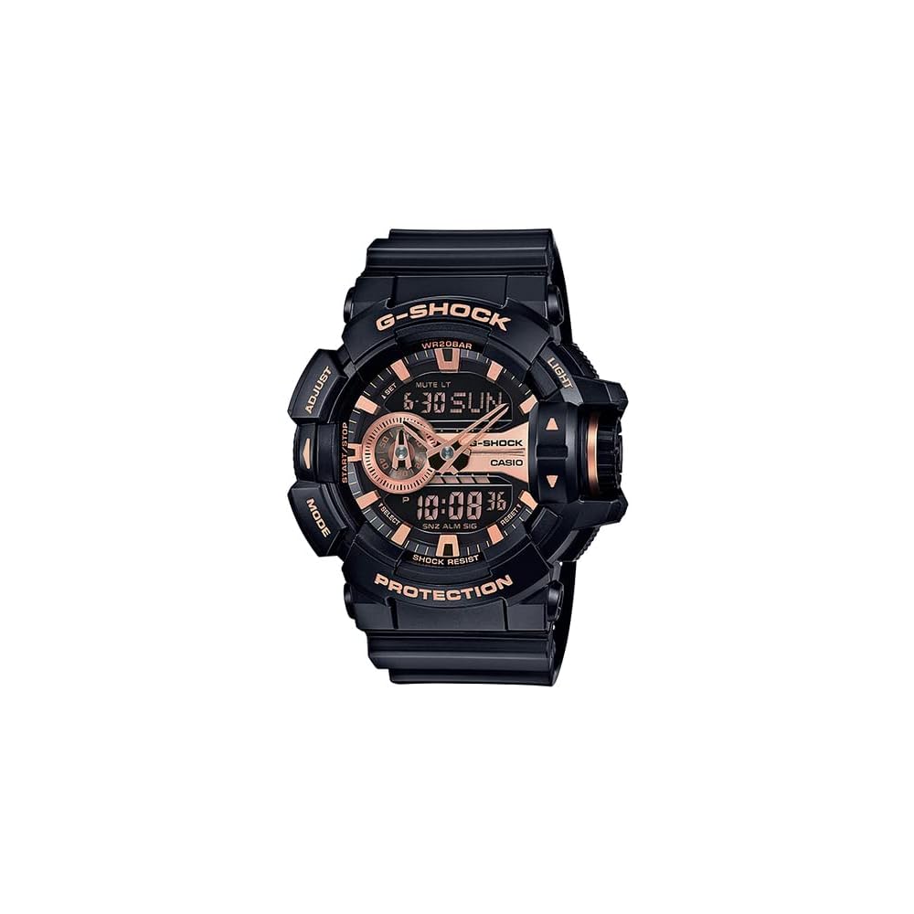 Casio G-Shock GA-400GB-1A4 Аналогово-цифровые часы Мужские Поворотный переключатель Черные
