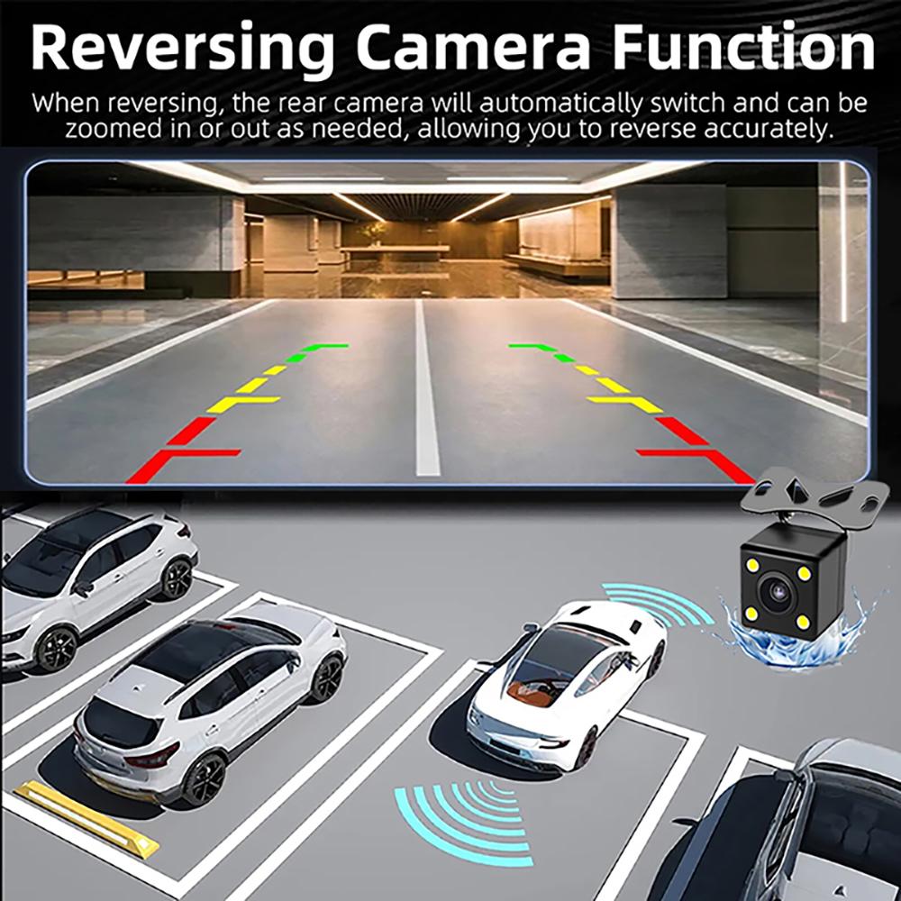 3Channel WIFI APP Dash Cam for Cars Recorder Video Car Dvr Rear View Camera for Vehicle Dash Camera Black Box Car Assecories