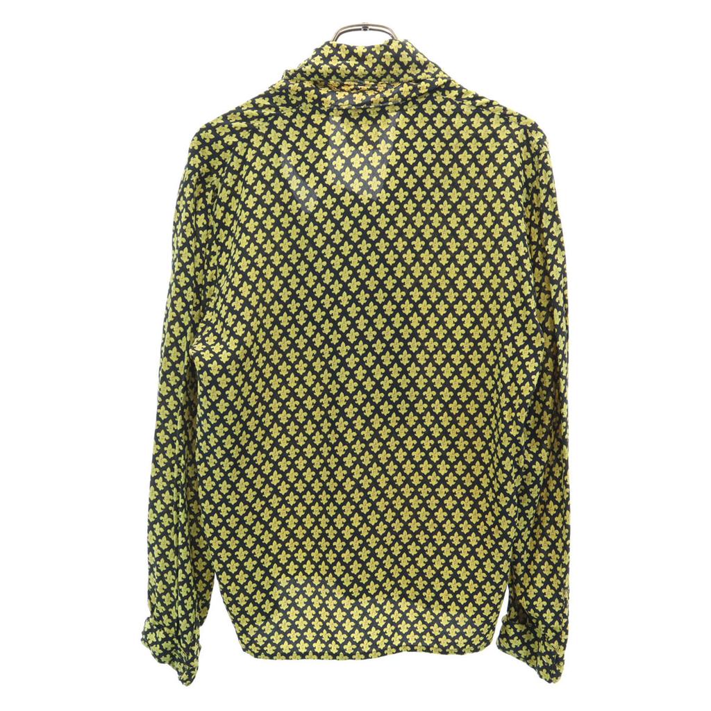 Salvatore Ferragamo Italian Silk Overall Handle Long Sleeve Shirt 44 Women Used