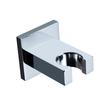 Modern Minimalist Shower Base Water Inlet Chrome-plated Black Gold square Hand-held Shower Head Bracket Fixed Wall Apartment