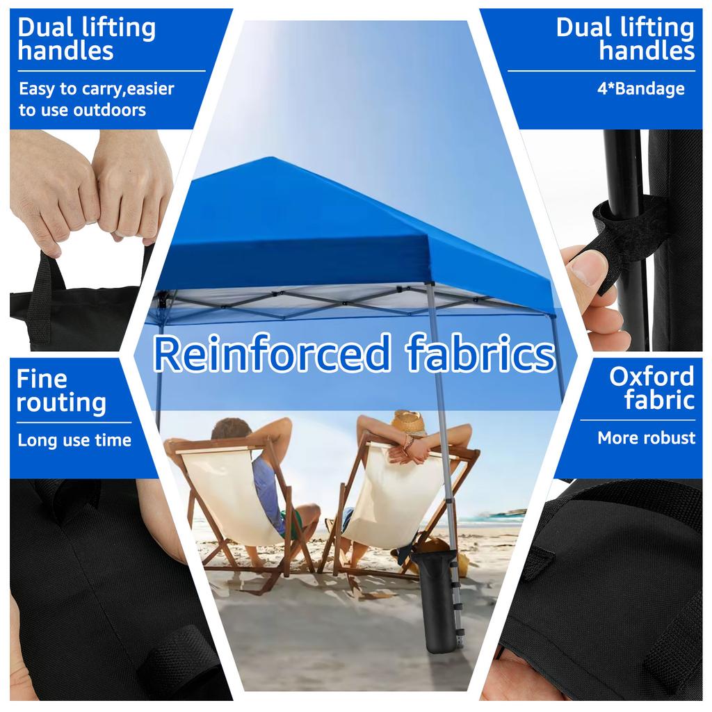 4 шт. Песочный мешок для палатки Ткань Оксфорд Пустой Утяжелительный песочный мешок Открытый Сад Кемпинг Навес Ветрозащитный Фиксированный Песочный мешок Аксессуары для палатки