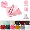 15.7 Inch Soft Luxury Retro Faux Satin Cloth Dinner Decor Square Table Napkins Wedding Table Cloth