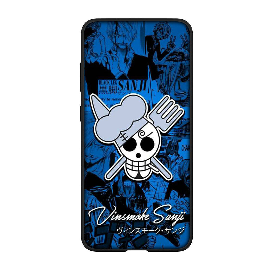 For Samsung Galaxy S24 S23 iPhone 16 15 14 Xiaomi Redmi Note 13 12 11 10Plus 9 Pro Max X XR Phone Case Comics Sanji Luffy One Piece OPPO Huawei Cover