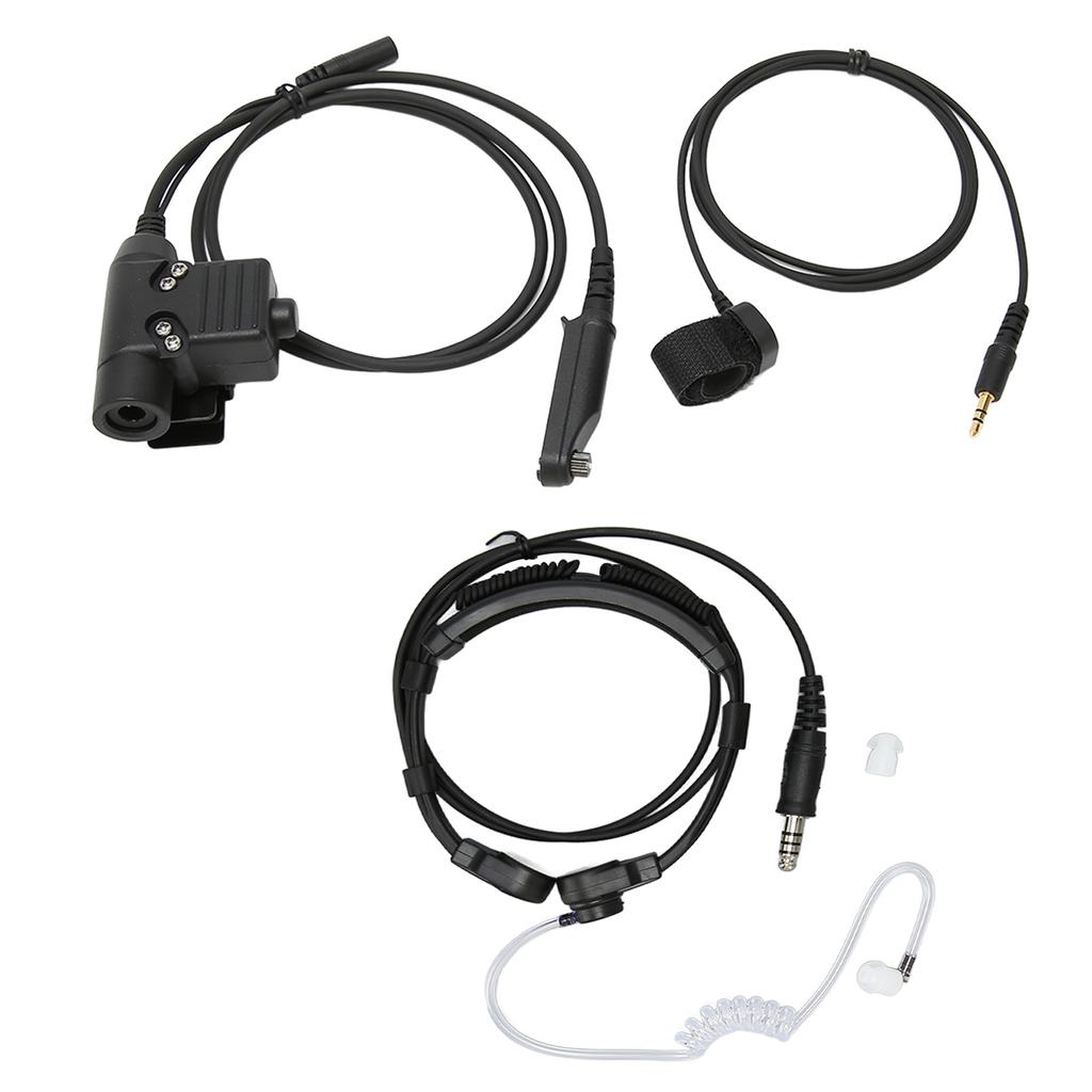 Гарнитура с ларингофоном, разъем 7,1 мм, с адаптером PTT, функция Push to Talk для Baofeng UV?9R УФ?9R ПЛЮС УФ?XR