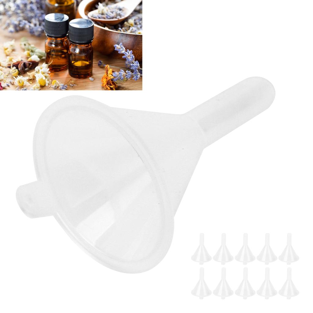 10 шт. Маленькие прозрачные воронки, многоцелевые инструменты для наполнения косметических жидкостей, духов