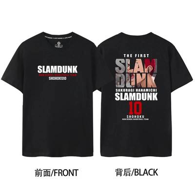 Slam Dunk Мастер Сакураги Ханамичи Майка команды ШОХОКУ с коротким рукавом мужская и женская хлопковая баскетбольная футболка 71105