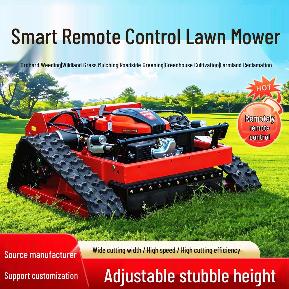 HT550B Tracked Remote Control Lawn Mower and Agricultural Mulcher
