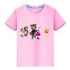 Футболка для детей мальчик 10 лет Принт Говорящий кот Том 100% хлопок аниме футболки футболка гордость Кавайные топы короткий y2k Рождество одежда для девочки