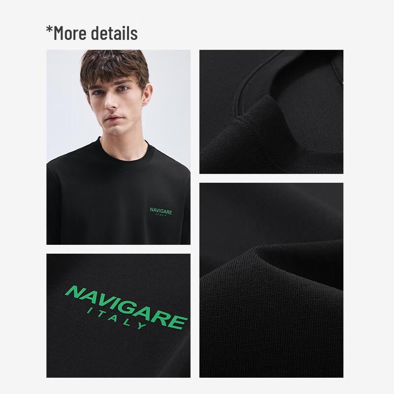 Navigare Men's Cool-Touch Round Neck T-Shirt
