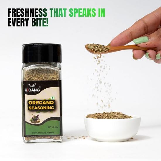 Ricano Oregano 20 g | 100% Pure Herb | 20 g Net Wt. | Italian Seasoning | Pizza Topping | Pasta Flavor Enhancer (20 g, Pack of 1)