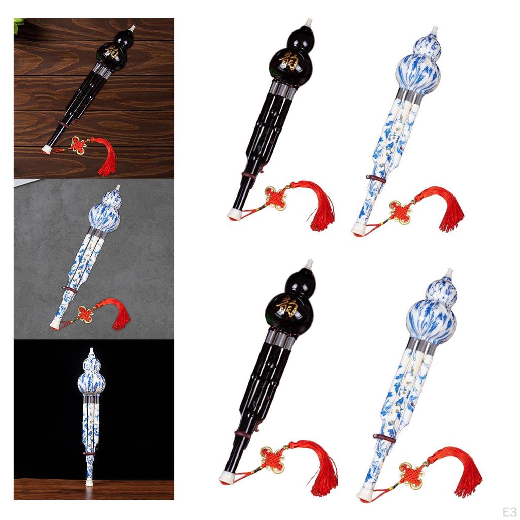 Китайская флейта Хулуси, тыквенная лютня с мундштуком, деревянный духовой узел, профессиональный