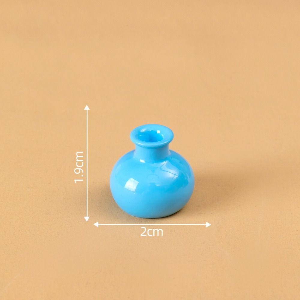 DIY Украшение Ваза Имитация Цвет Миниатюрные Фигурки Милая Маленькая Ваза