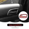 Carbon Door Handle Bowl Lock Latch Cover Trims for Grand Cherokee/Durango 11+
