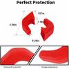JWWY Bumper Tow Hook Covers Tow Trailer Hitch Receiver Cover Towing Hitch Rubber Sleeve Protector Cover Trim Fit for 2007-2025+Jeep Wrangler JL