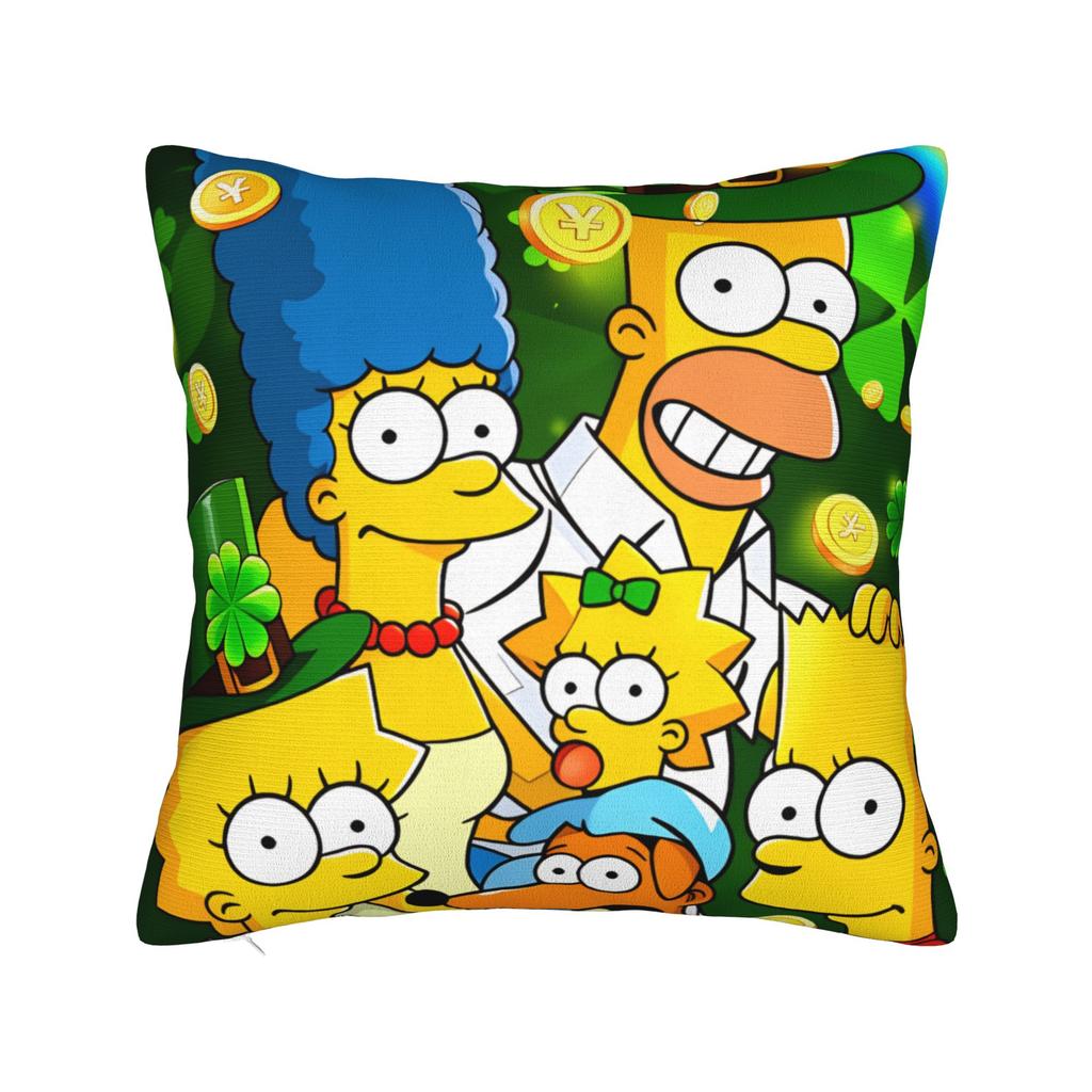 Pillow Case Funny SSimpsons The Scream Parody Custom Pillow Cover For Wedding Party Home Decor Vintage Pillowcases