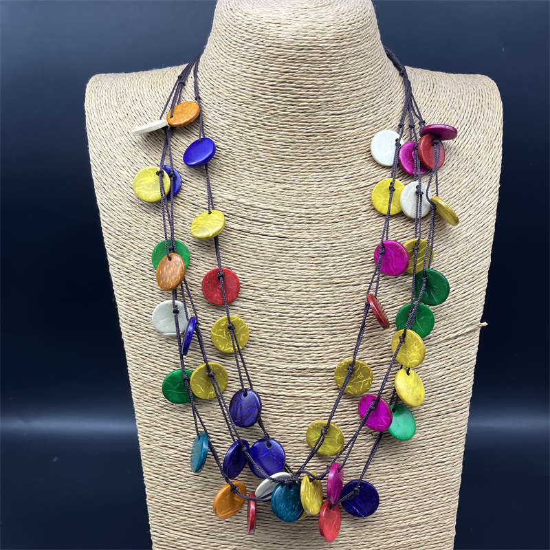 Bohemian Beach Necklace Necklace fashion Anti-Allergy Ornament Retro style