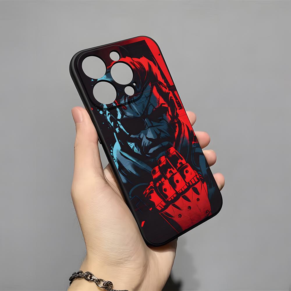 M-Metal G-Gear Solid Phone Case For IPhone 17 Pro Max 16 15 14 Pro Max 13 11 X Xs Xr 8 7Plus Silicone Cover