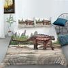 Polyester Duvet Cover Pillowcase Two-Piece Set 3D Digital Printing Dinosaur Series