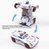 Электрический трансформирующийся робот-автомобиль, игрушка с музыкальным светом, автоматическое преодоление препятствий, деформация для детей