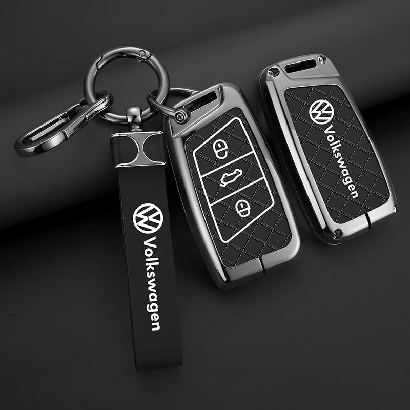 Valve Stems Caps For VOLKSWAGEN VW Fashion Car Smart 3 Buttons Key Case Cover Shell Fob For VW Volkswagen Passat B8 CC Arteon Ma zq7