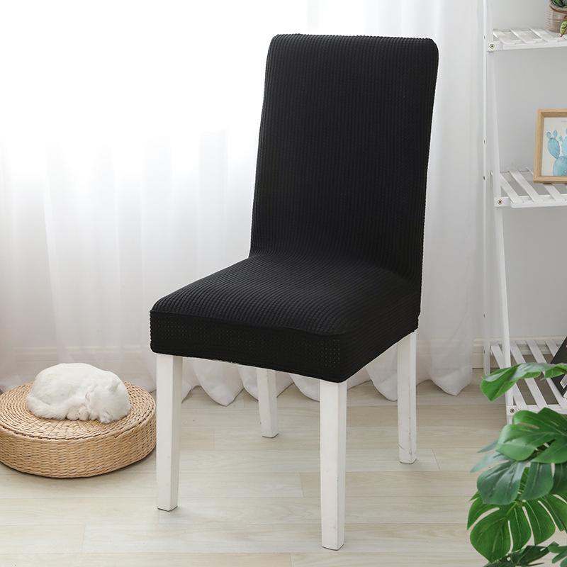 Solid Color Chair Cover Stretch Spandex Slipcovers Chair Seat Covers for Dining Room Kitchen Wedding Banquet Hotel 1PCS