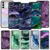 Радужный блестящий агатовый мраморный художественный чехол для телефона для Samsung Galaxy S23 S22 S21 S20 FE Ultra 5G S10 S10E S9 S8 Plus 10 20, мягкий чехол