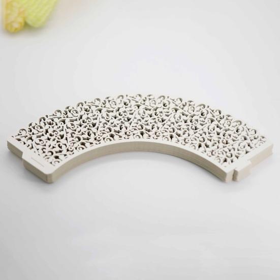 50 шт. бумажные обертки для кексов кружевные полые вырезанные легко собираемые антипригарные для выпечки кексов