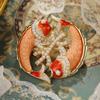 Handmade Enamel Koi Brooch New Year'S Gift Corsage Clothing Jewelry