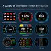 GPS+OBD Car For HUD Car Electronics Digital Head Up Display LED Dual System Smart Gauge With Overspeed Warn Water Temp RPM Alarm