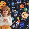 Образовательная игрушка Монтессори "Космос" - Фетровая доска "Солнечная система" с подвесными планетами для рассказывания историй и STEM-обучения