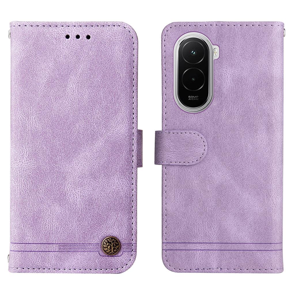 Для Xiaomi Poco M7 4G (169 мм) Кожаные чехлы-кошельки с приятным на ощупь покрытием, чехол-подставка для телефона с ремешком